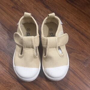 Chus Khaki Chris Kids Sneakers with White Soles- New in Box